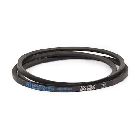 D&D SPA2550 Metric V-Belt, 2550mm Outside Length, 13 mm Top Width, 10 mm Thickness, 1 Ribs SPA2550